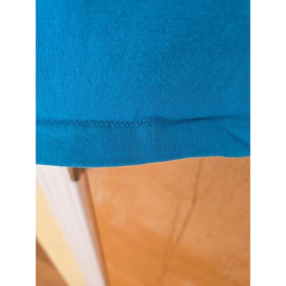 Vintage Hang Loose Hawaii T Shirt Mens Size M Blue 80s Hawaiian Made In USA - Picture 6 of 8